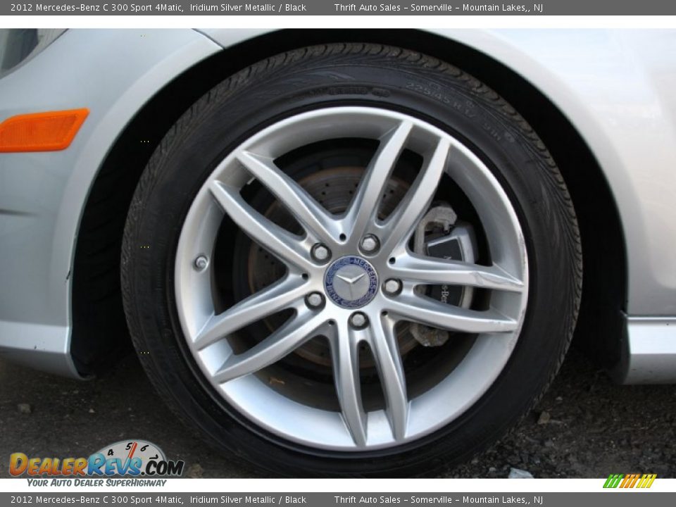 2012 Mercedes-Benz C 300 Sport 4Matic Iridium Silver Metallic / Black Photo #35