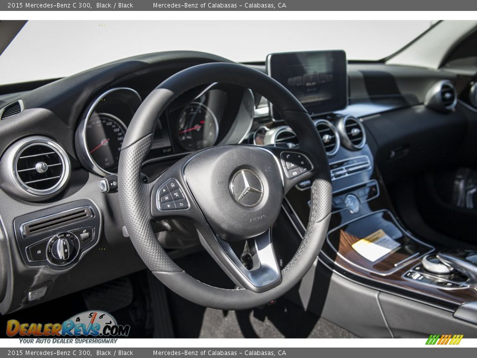 2015 Mercedes-Benz C 300 Black / Black Photo #5