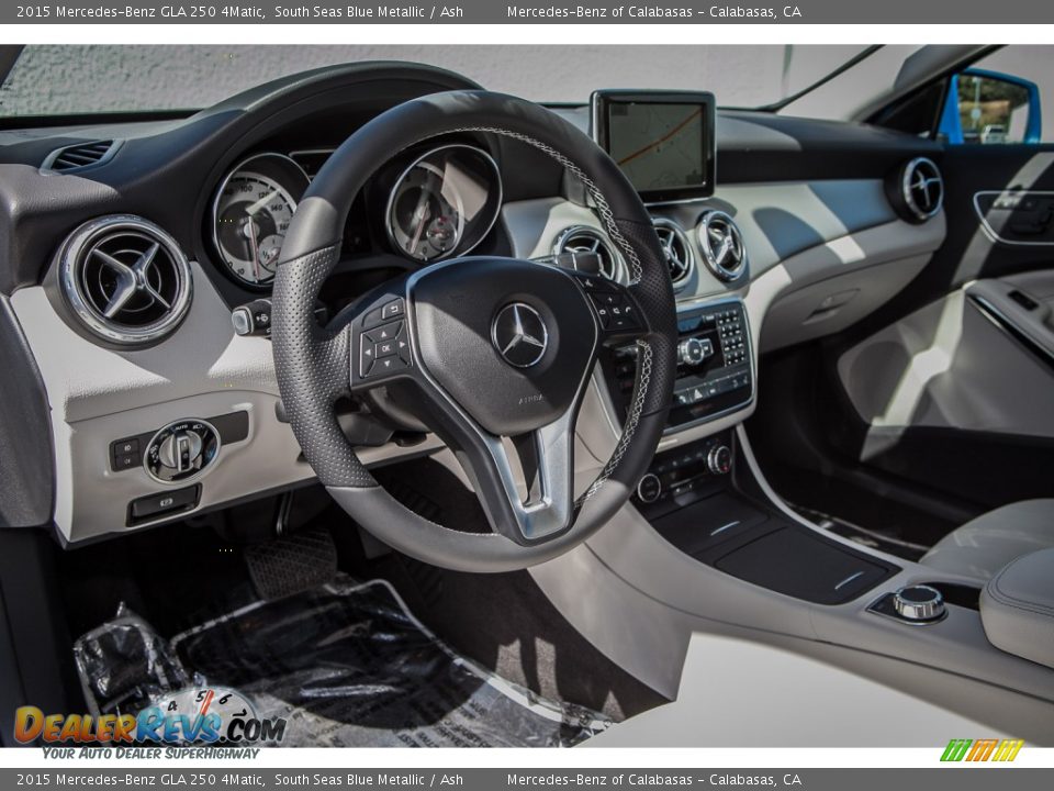 2015 Mercedes-Benz GLA 250 4Matic South Seas Blue Metallic / Ash Photo #5