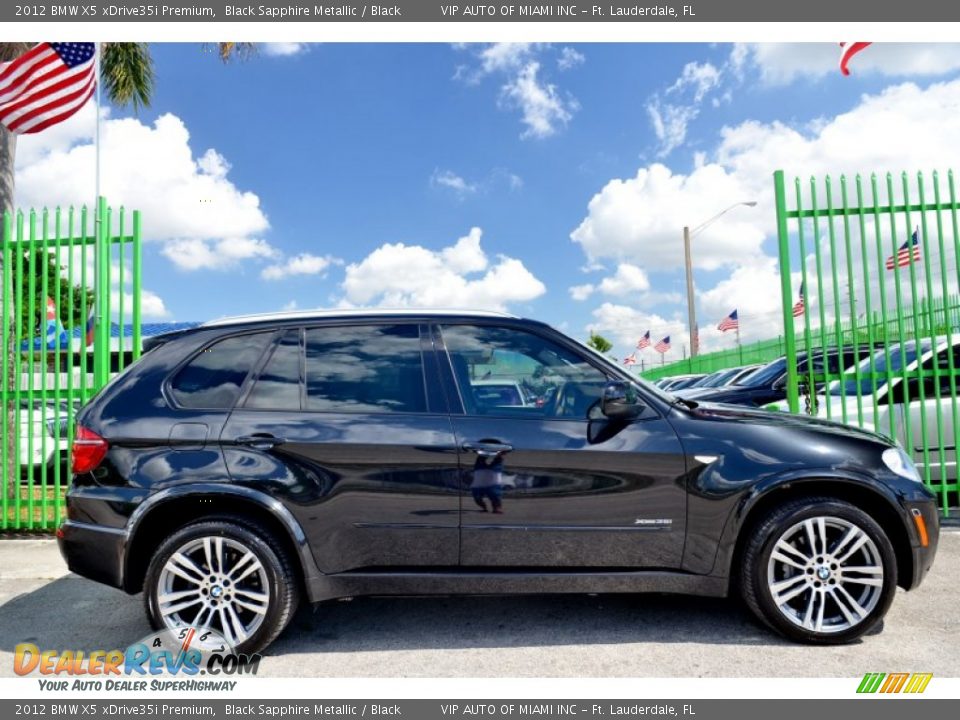 Black Sapphire Metallic 2012 BMW X5 xDrive35i Premium Photo #8