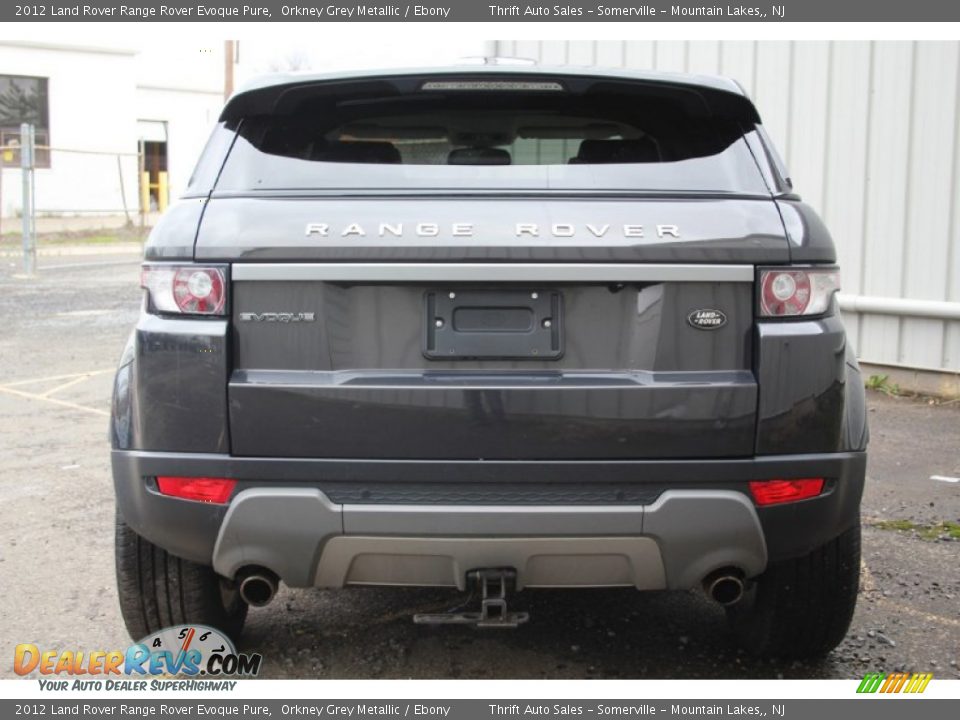 2012 Land Rover Range Rover Evoque Pure Orkney Grey Metallic / Ebony Photo #8