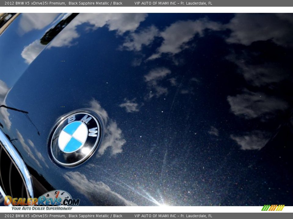2012 BMW X5 xDrive35i Premium Black Sapphire Metallic / Black Photo #21