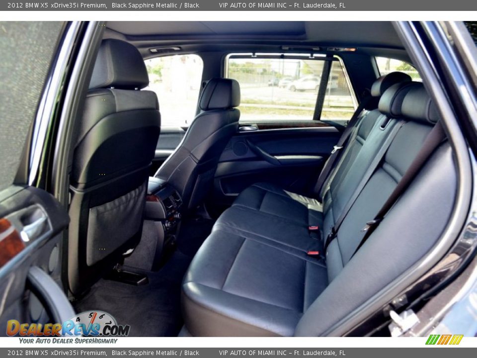 Rear Seat of 2012 BMW X5 xDrive35i Premium Photo #22