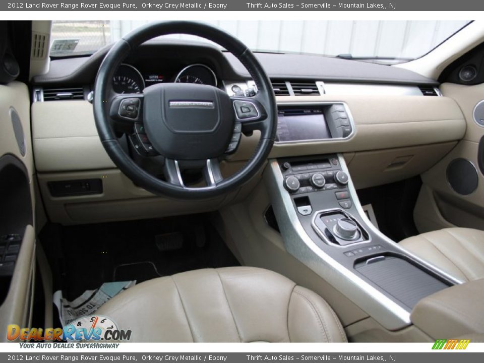 2012 Land Rover Range Rover Evoque Pure Orkney Grey Metallic / Ebony Photo #36
