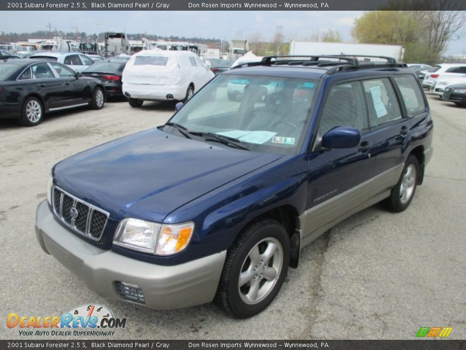 2001 Subaru Forester 2.5 S Black Diamond Pearl / Gray Photo #8