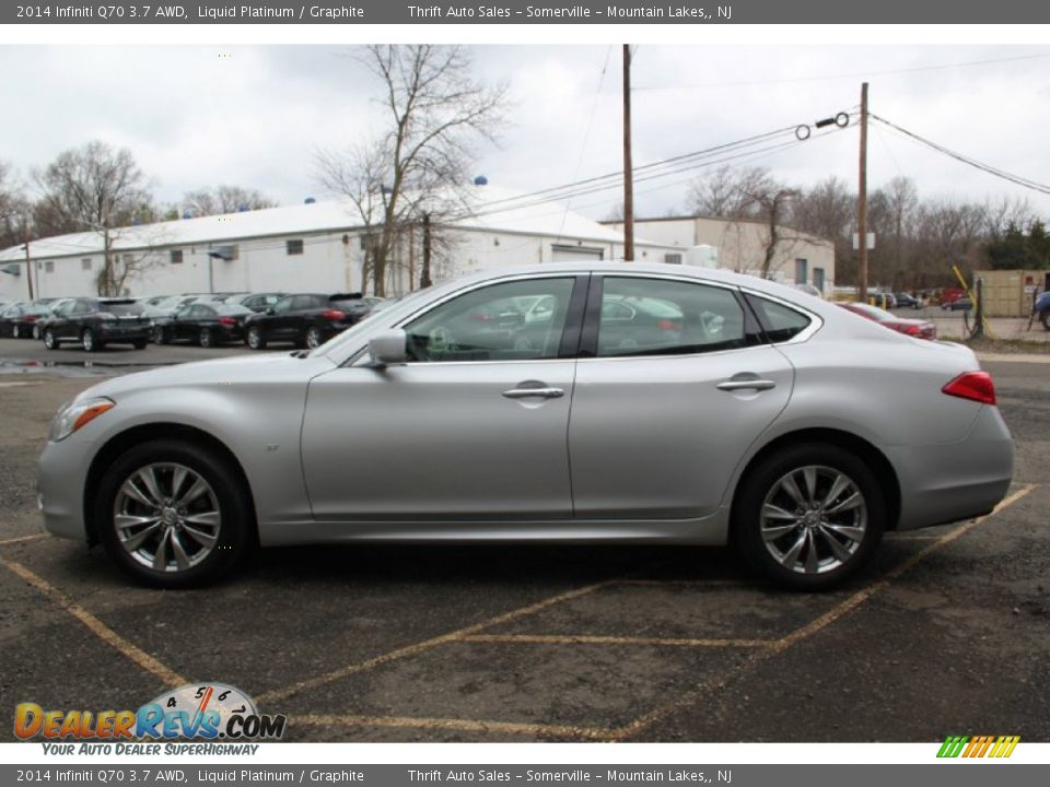 2014 Infiniti Q70 3.7 AWD Liquid Platinum / Graphite Photo #2