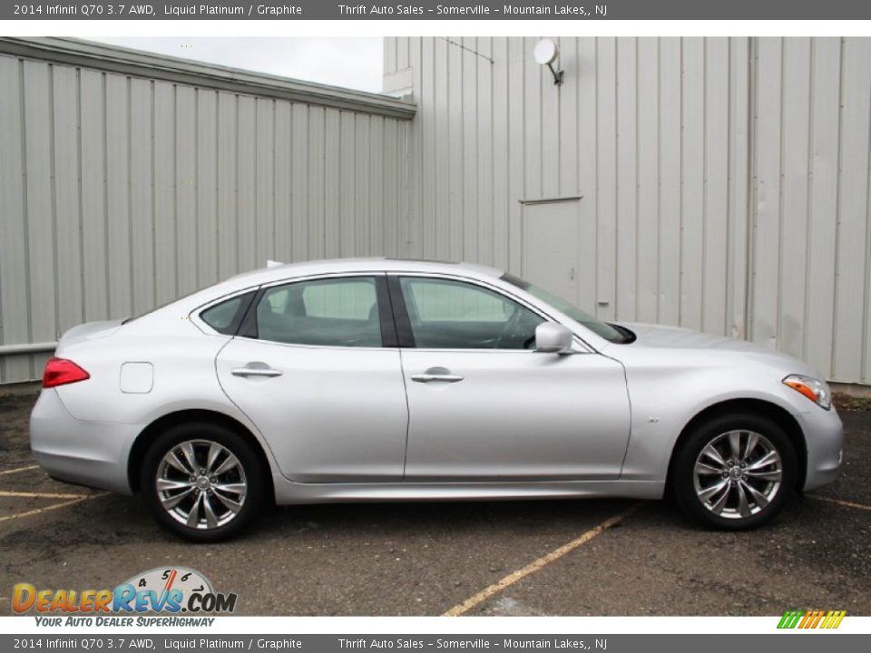 2014 Infiniti Q70 3.7 AWD Liquid Platinum / Graphite Photo #5
