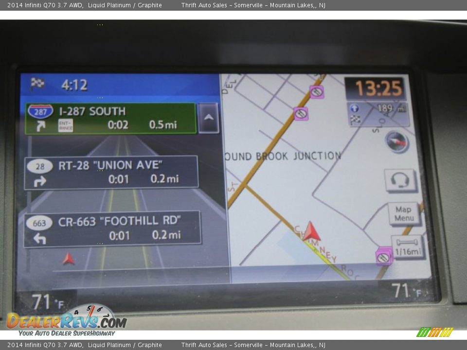 Navigation of 2014 Infiniti Q70 3.7 AWD Photo #25