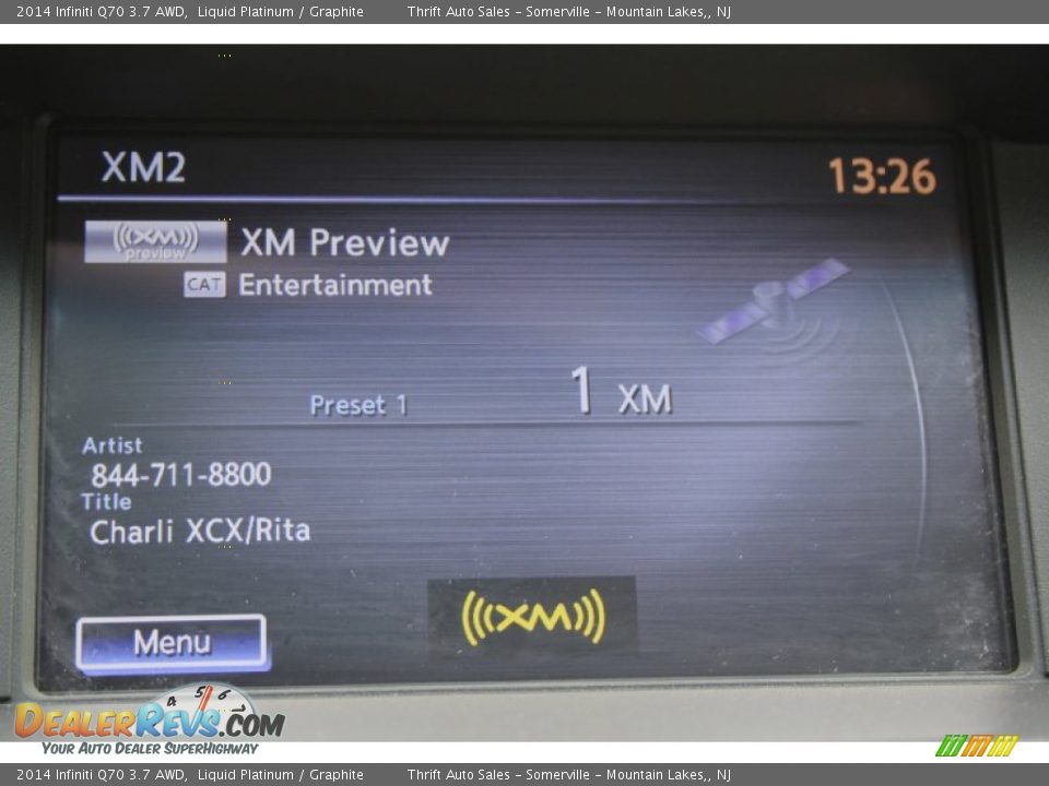 2014 Infiniti Q70 3.7 AWD Liquid Platinum / Graphite Photo #27