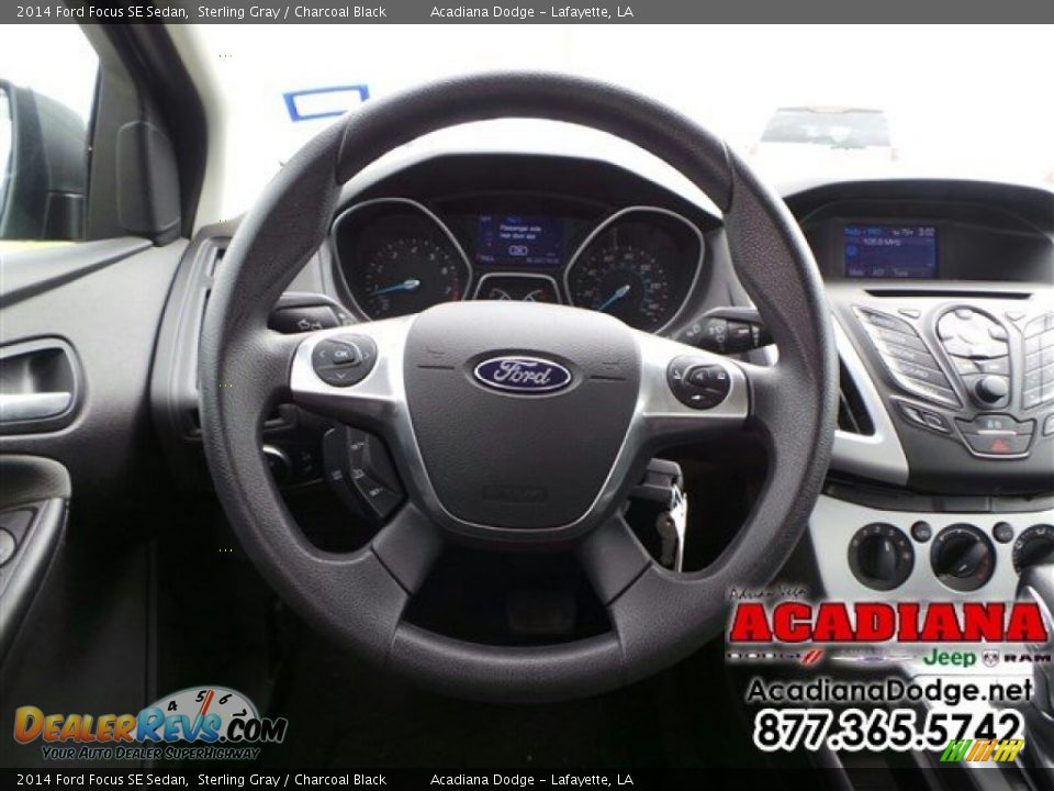 2014 Ford Focus SE Sedan Sterling Gray / Charcoal Black Photo #19