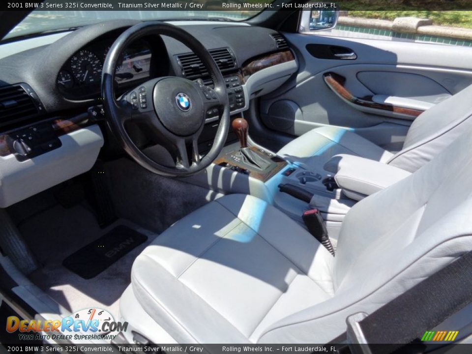 Grey Interior - 2001 BMW 3 Series 325i Convertible Photo #31