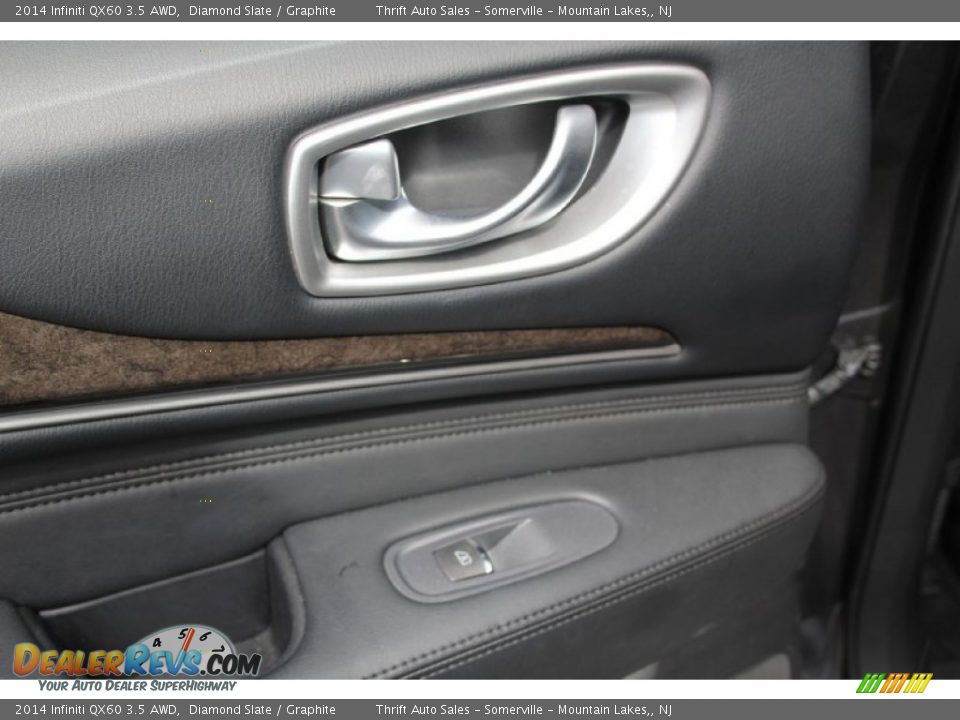 2014 Infiniti QX60 3.5 AWD Diamond Slate / Graphite Photo #15