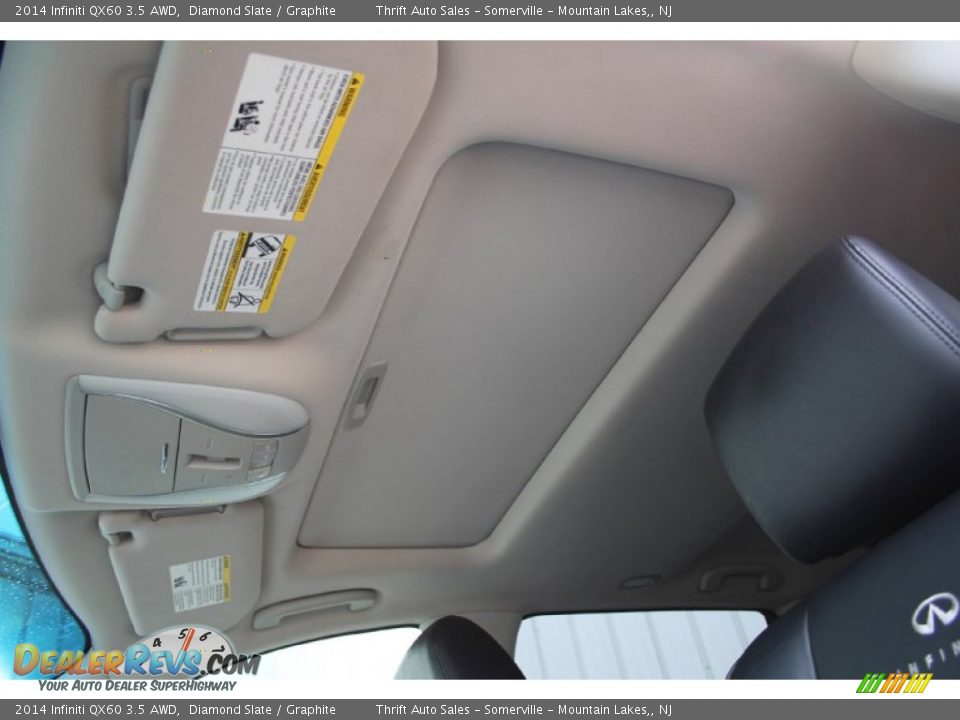 2014 Infiniti QX60 3.5 AWD Diamond Slate / Graphite Photo #32