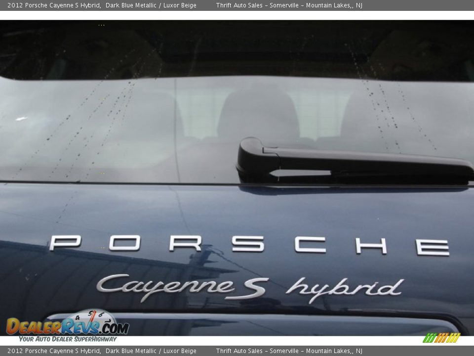 2012 Porsche Cayenne S Hybrid Dark Blue Metallic / Luxor Beige Photo #9