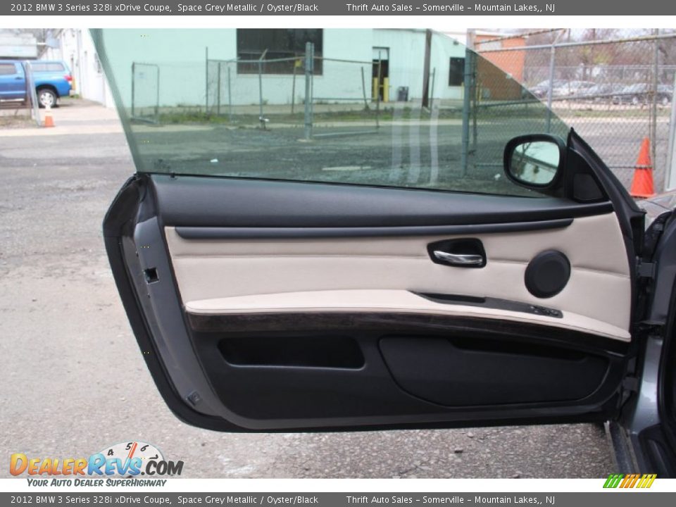 2012 BMW 3 Series 328i xDrive Coupe Space Grey Metallic / Oyster/Black Photo #10