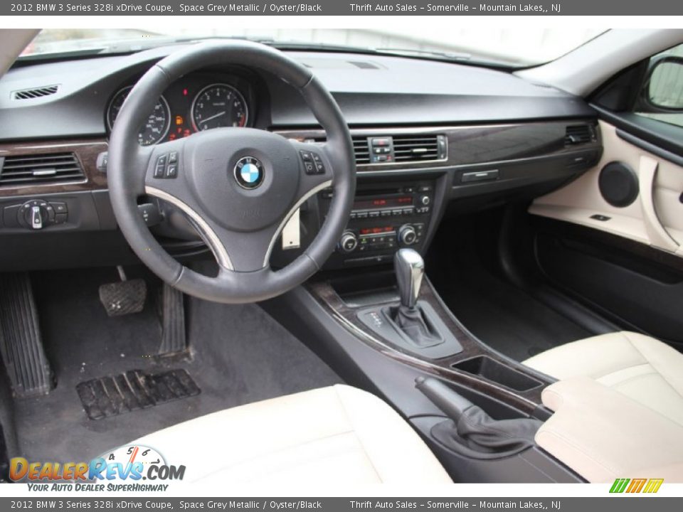 2012 BMW 3 Series 328i xDrive Coupe Space Grey Metallic / Oyster/Black Photo #15