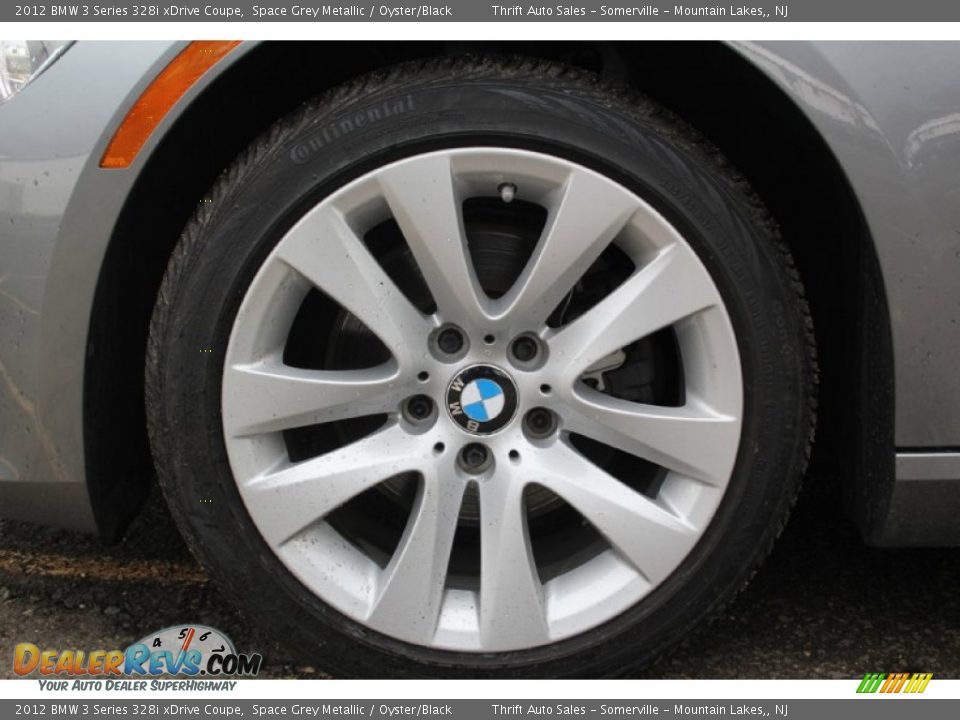 2012 BMW 3 Series 328i xDrive Coupe Space Grey Metallic / Oyster/Black Photo #29