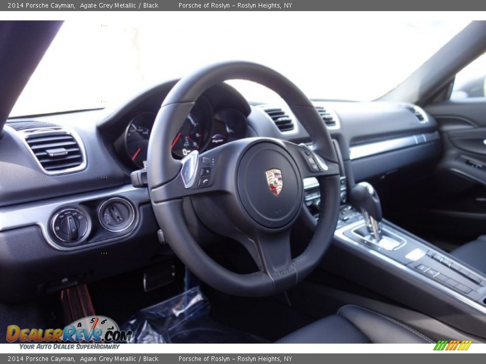 2014 Porsche Cayman Agate Grey Metallic / Black Photo #19
