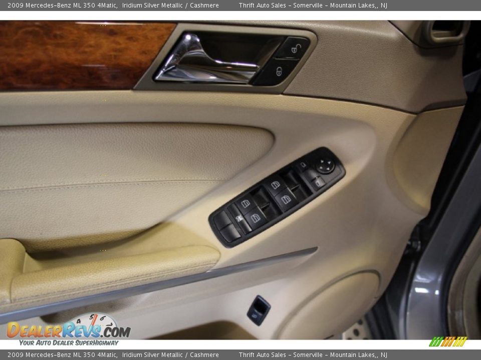 2009 Mercedes-Benz ML 350 4Matic Iridium Silver Metallic / Cashmere Photo #11