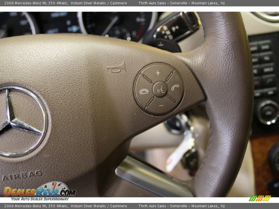 2009 Mercedes-Benz ML 350 4Matic Iridium Silver Metallic / Cashmere Photo #33