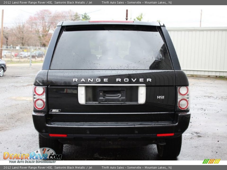 2012 Land Rover Range Rover HSE Santorini Black Metallic / Jet Photo #5