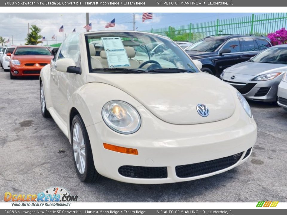 2008 Volkswagen New Beetle SE Convertible Harvest Moon Beige / Cream Beige Photo #4