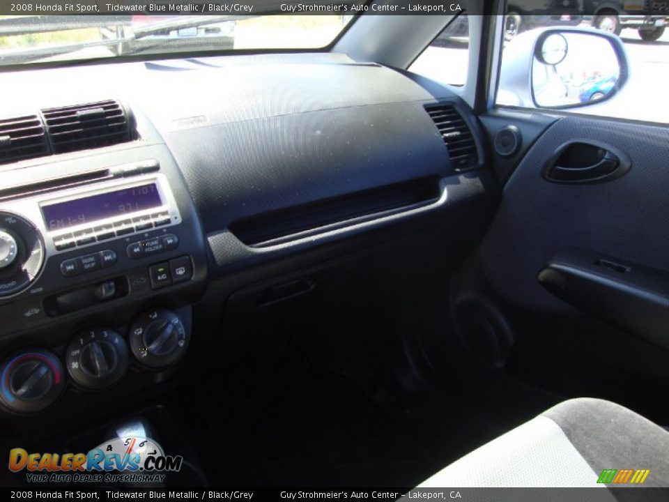 2008 Honda Fit Sport Tidewater Blue Metallic / Black/Grey Photo #15