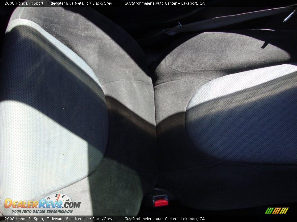 2008 Honda Fit Sport Tidewater Blue Metallic / Black/Grey Photo #17
