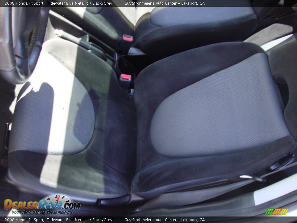 2008 Honda Fit Sport Tidewater Blue Metallic / Black/Grey Photo #19