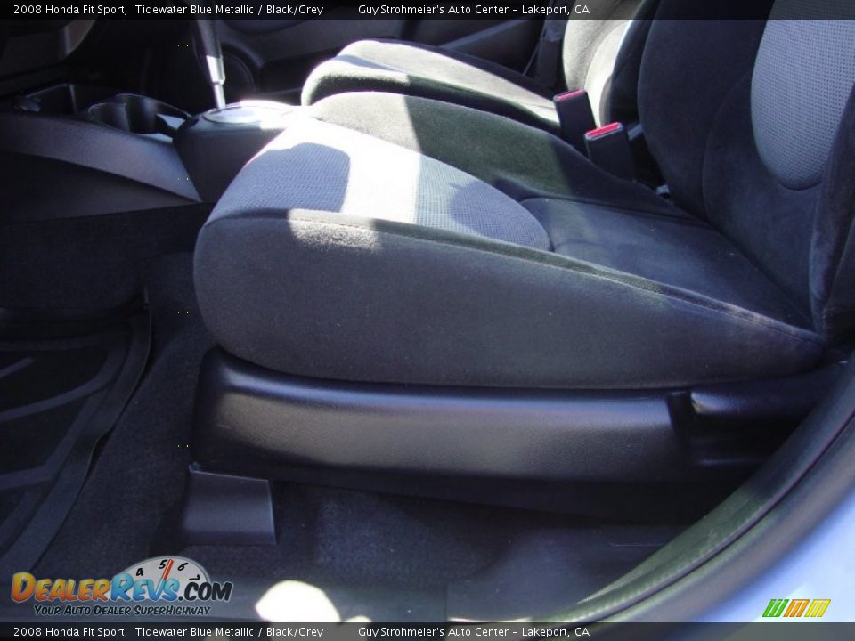 2008 Honda Fit Sport Tidewater Blue Metallic / Black/Grey Photo #20