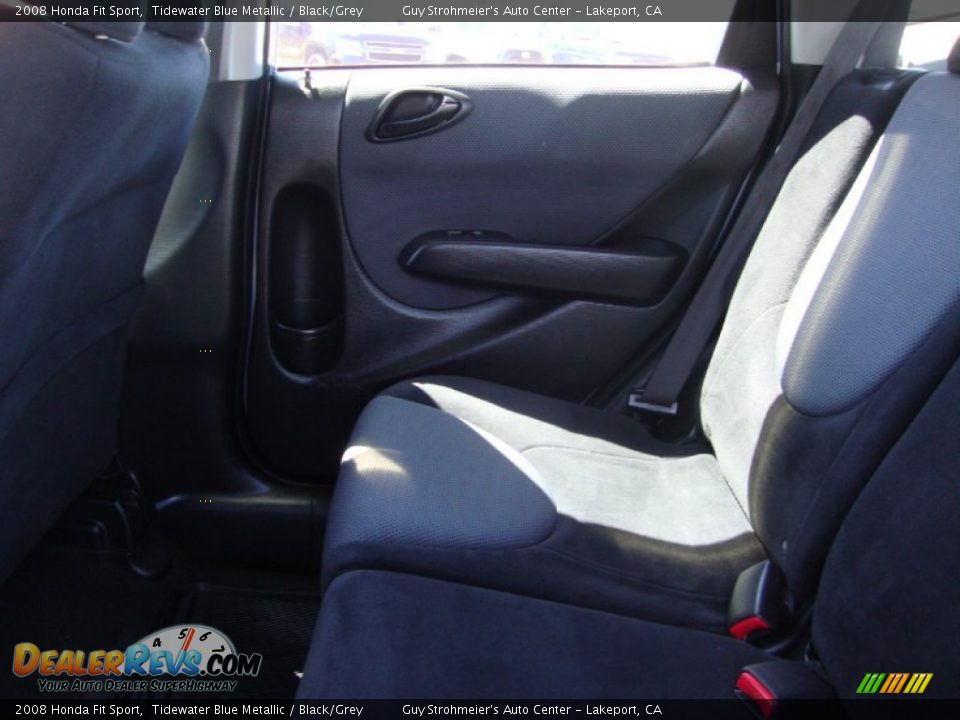 2008 Honda Fit Sport Tidewater Blue Metallic / Black/Grey Photo #21