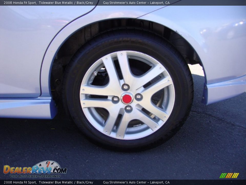 2008 Honda Fit Sport Tidewater Blue Metallic / Black/Grey Photo #25