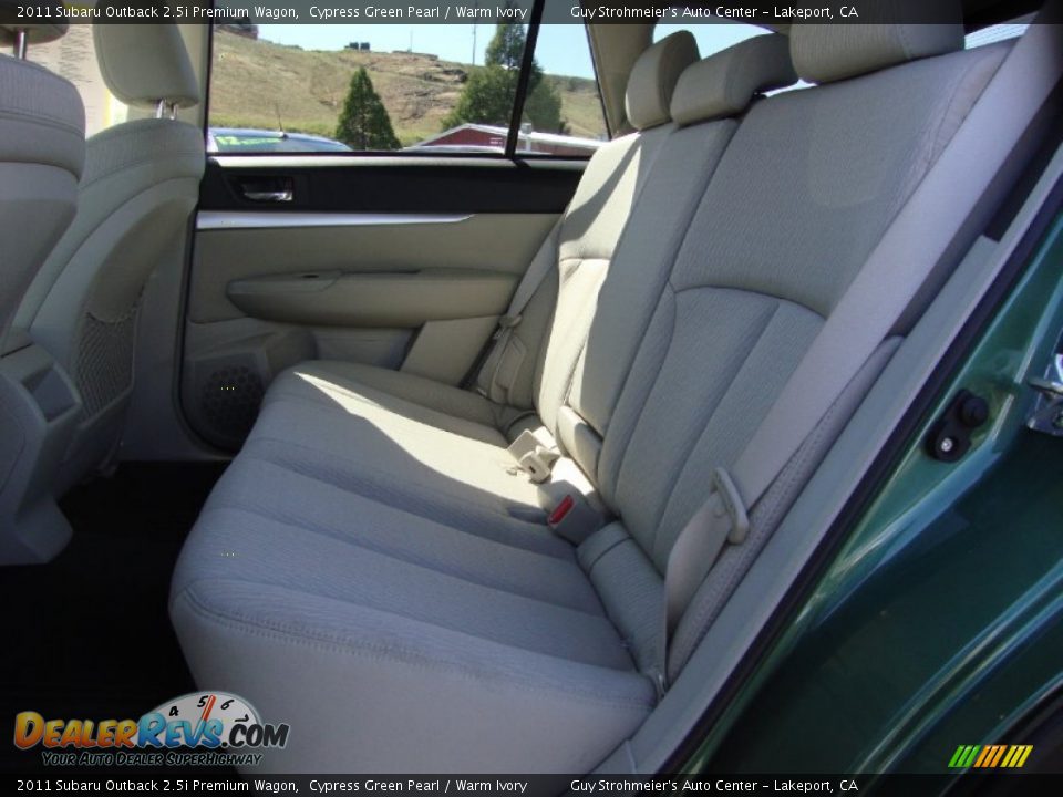 2011 Subaru Outback 2.5i Premium Wagon Cypress Green Pearl / Warm Ivory Photo #22