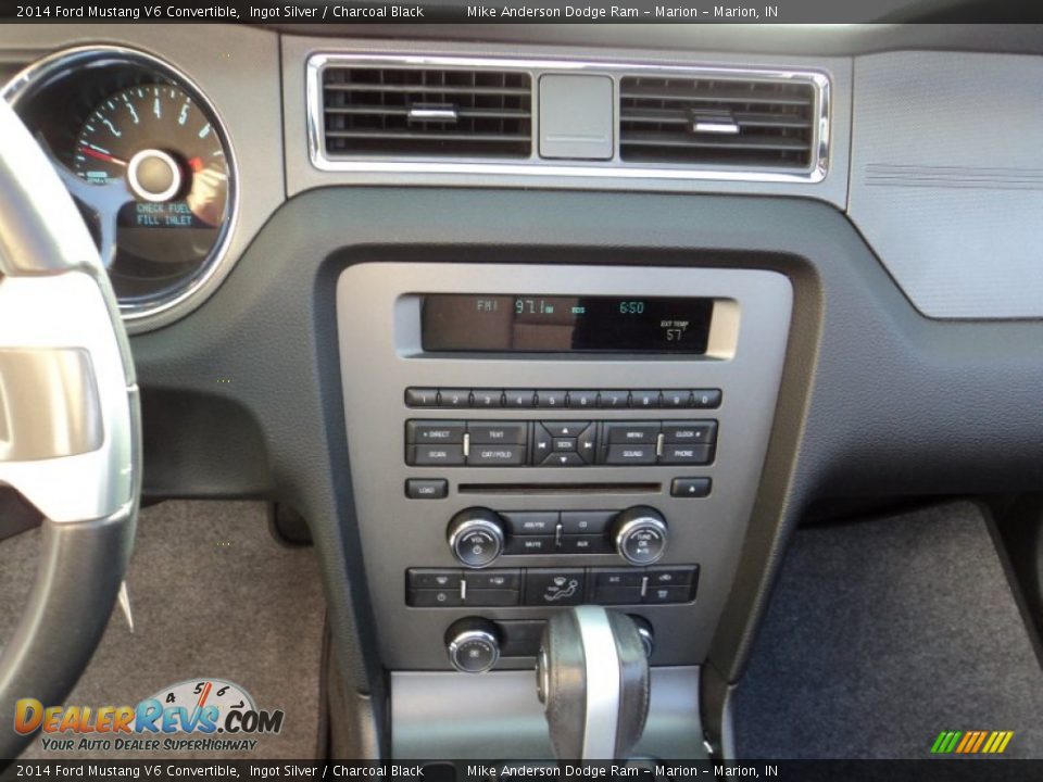 2014 Ford Mustang V6 Convertible Ingot Silver / Charcoal Black Photo #6