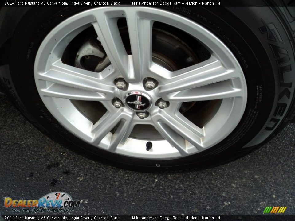 2014 Ford Mustang V6 Convertible Ingot Silver / Charcoal Black Photo #10