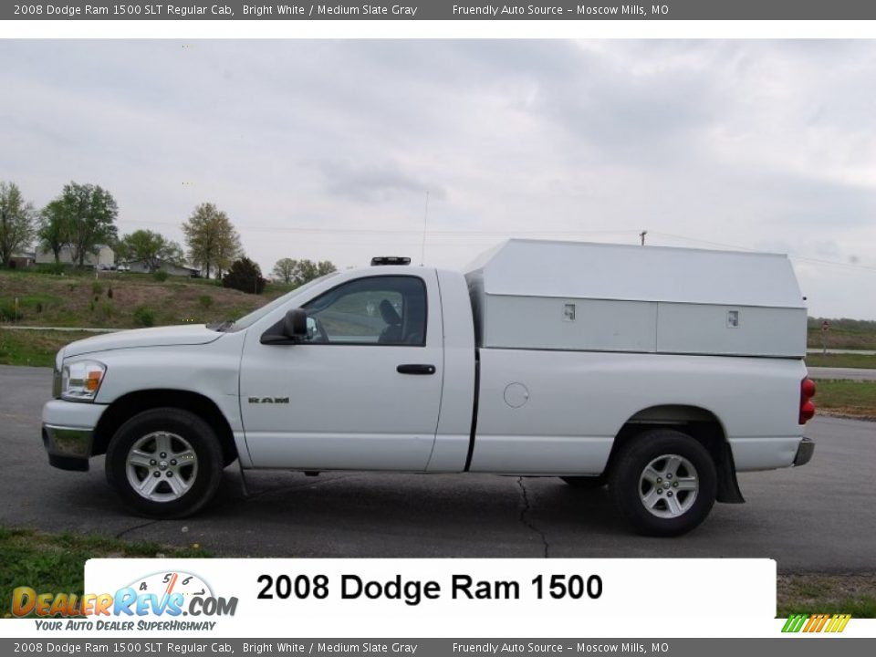 2008 Dodge Ram 1500 SLT Regular Cab Bright White / Medium Slate Gray Photo #1