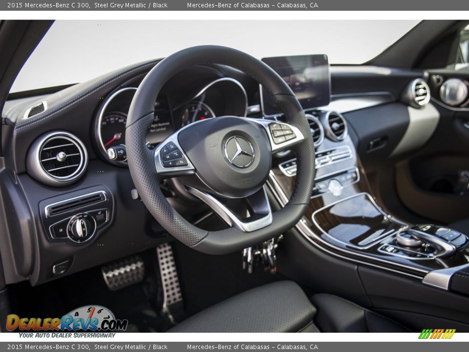 2015 Mercedes-Benz C 300 Steel Grey Metallic / Black Photo #5