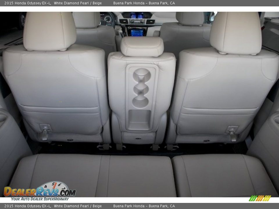 2015 Honda Odyssey EX-L White Diamond Pearl / Beige Photo #20