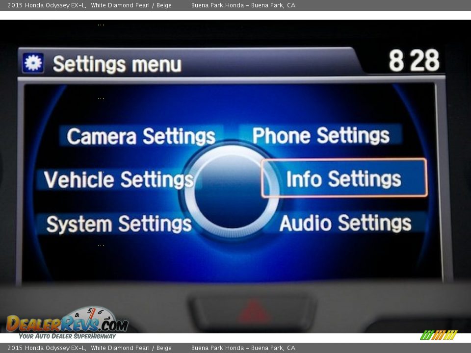 2015 Honda Odyssey EX-L White Diamond Pearl / Beige Photo #21