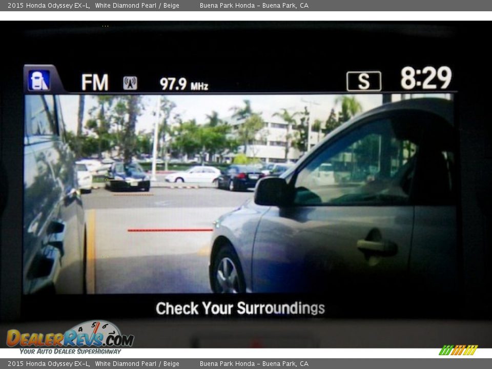 2015 Honda Odyssey EX-L White Diamond Pearl / Beige Photo #24