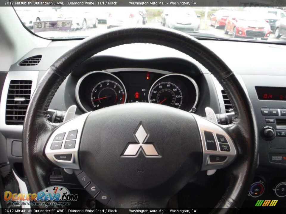 2012 Mitsubishi Outlander SE AWD Diamond White Pearl / Black Photo #17
