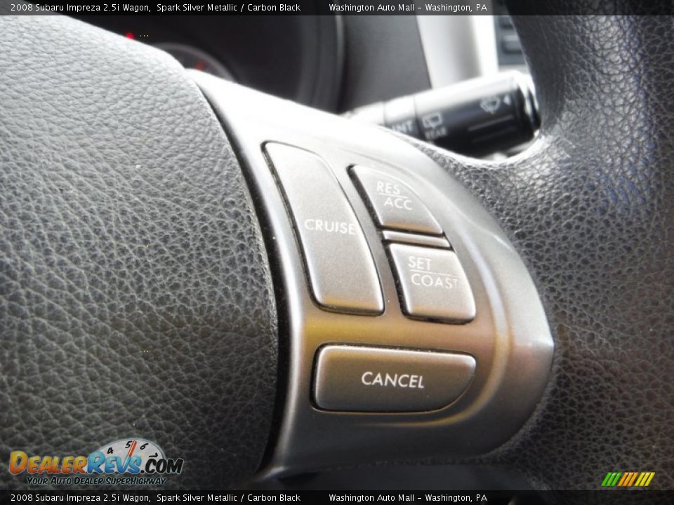 2008 Subaru Impreza 2.5i Wagon Spark Silver Metallic / Carbon Black Photo #15