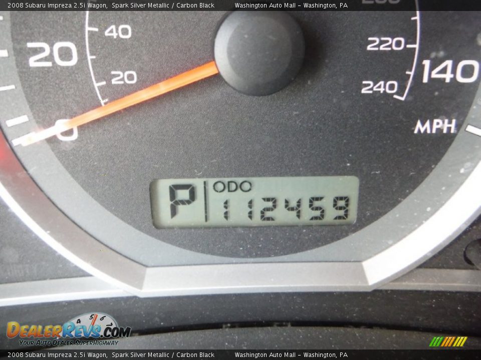 2008 Subaru Impreza 2.5i Wagon Spark Silver Metallic / Carbon Black Photo #20