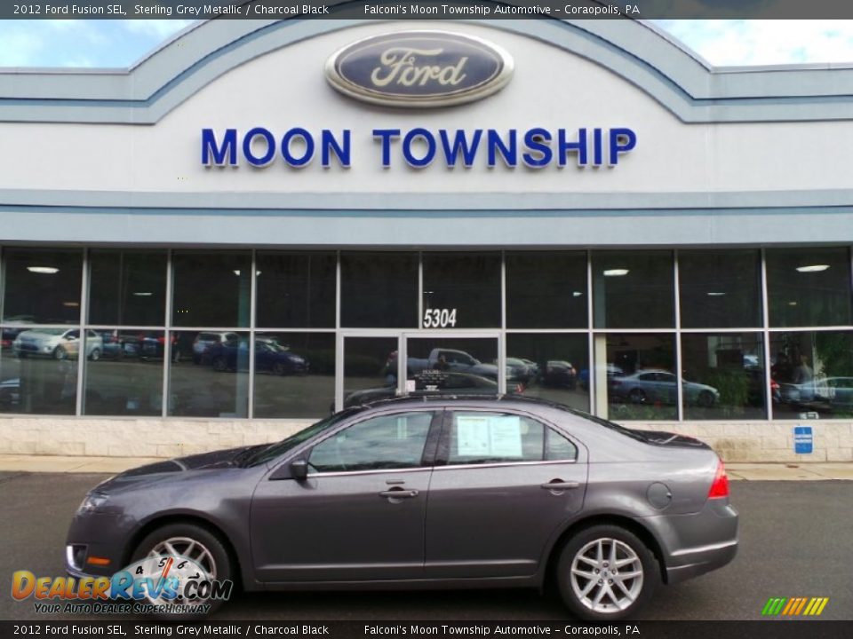2012 Ford Fusion SEL Sterling Grey Metallic / Charcoal Black Photo #9