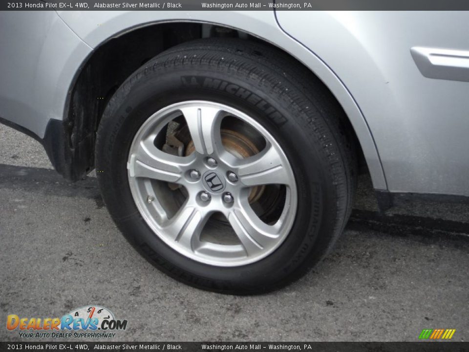 2013 Honda Pilot EX-L 4WD Alabaster Silver Metallic / Black Photo #3