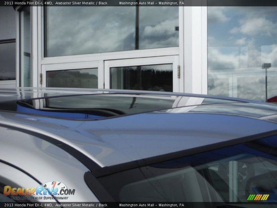 2013 Honda Pilot EX-L 4WD Alabaster Silver Metallic / Black Photo #4