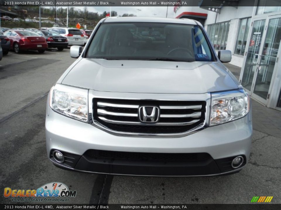 2013 Honda Pilot EX-L 4WD Alabaster Silver Metallic / Black Photo #5