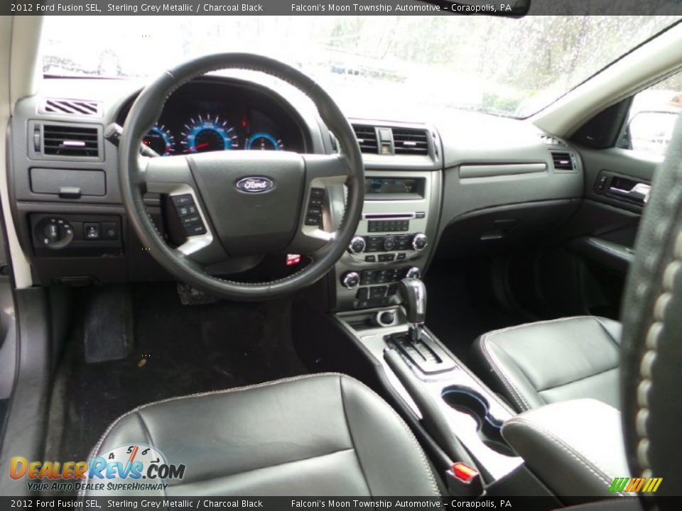 2012 Ford Fusion SEL Sterling Grey Metallic / Charcoal Black Photo #16