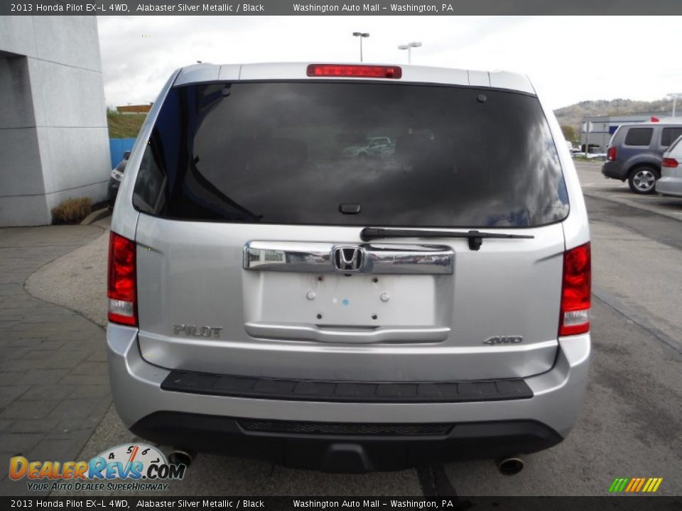 2013 Honda Pilot EX-L 4WD Alabaster Silver Metallic / Black Photo #9