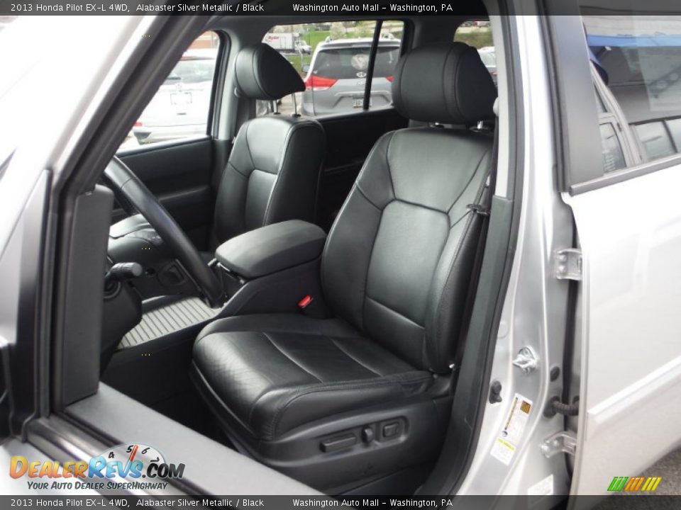 2013 Honda Pilot EX-L 4WD Alabaster Silver Metallic / Black Photo #11